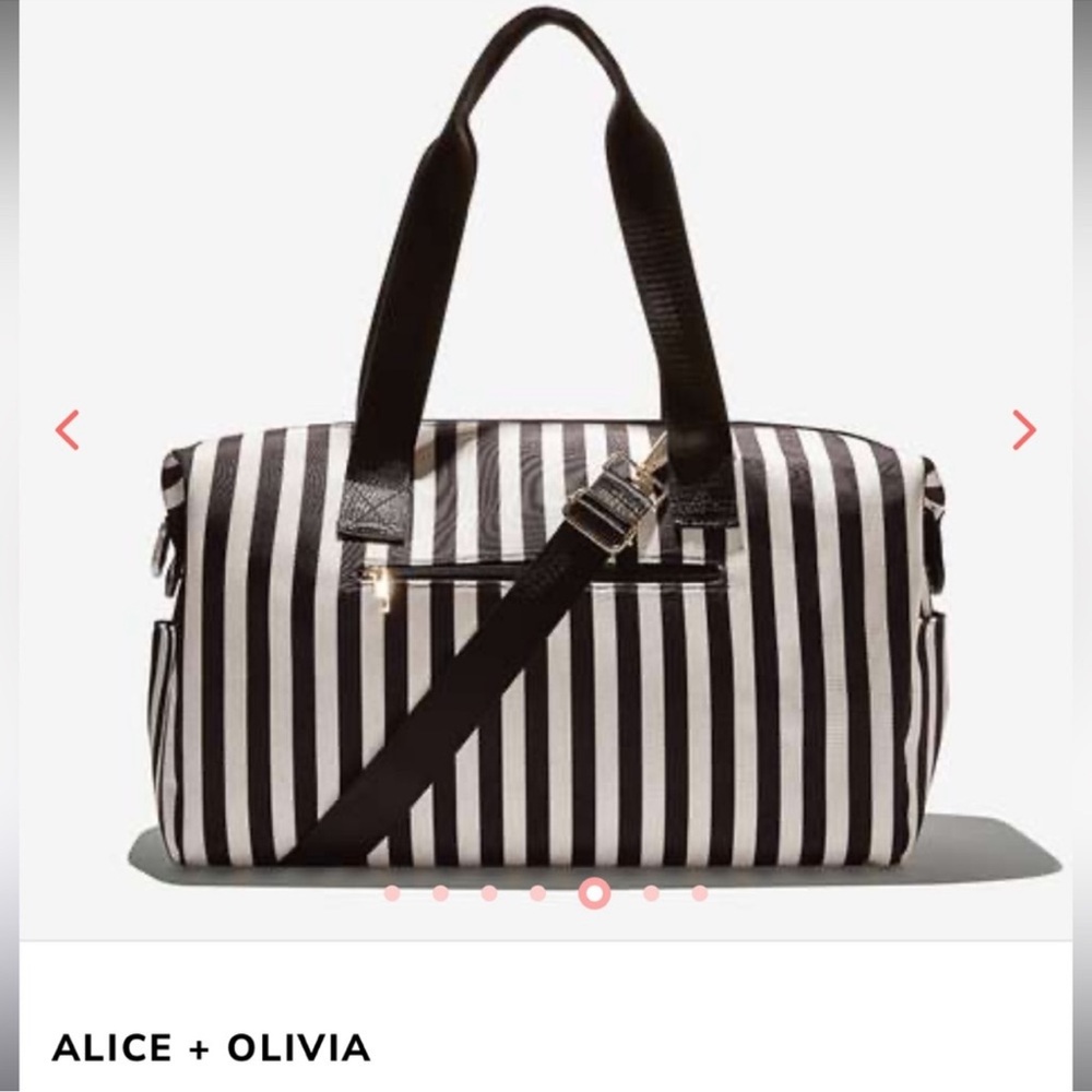 Alice + Olivia Stripped Duffel Bag